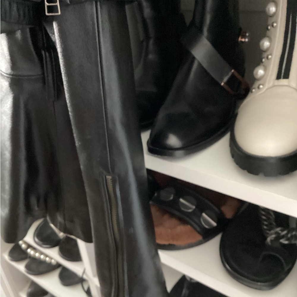 bebe addiction Black Leather Cape Jacket - Picture 6 of 7